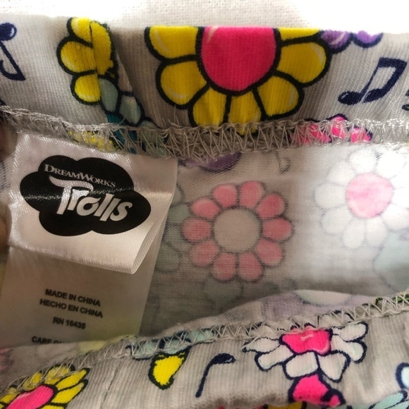 Trolls Matching Pant Set Girls Size 4 NWT - Picture 9 of 12